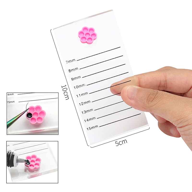 Lash Mapping Sticker - Eyelash Extension Board With Flower Glue