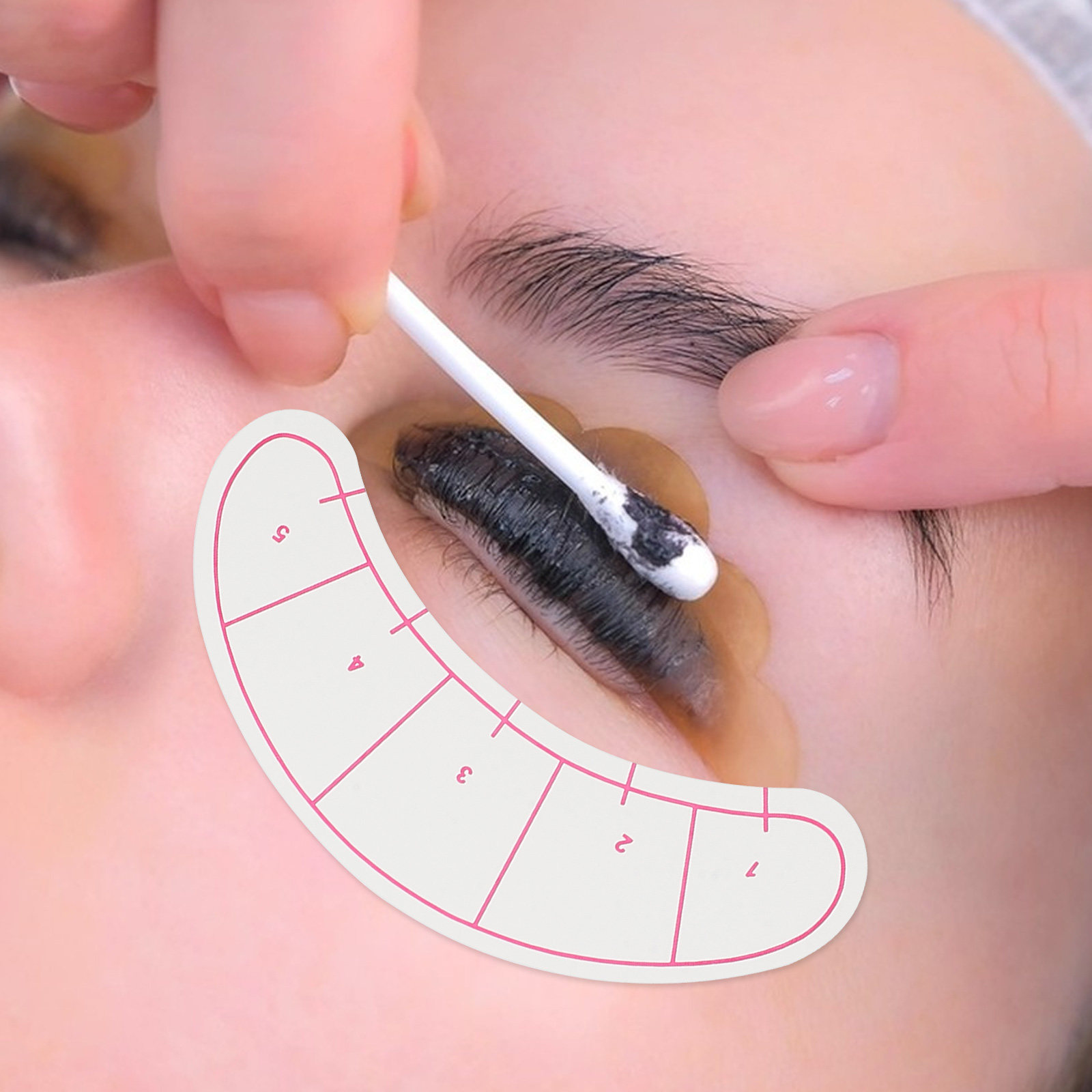 Lash Mapping Sticker - 10 Sheets Eyelash Pad Under Eye