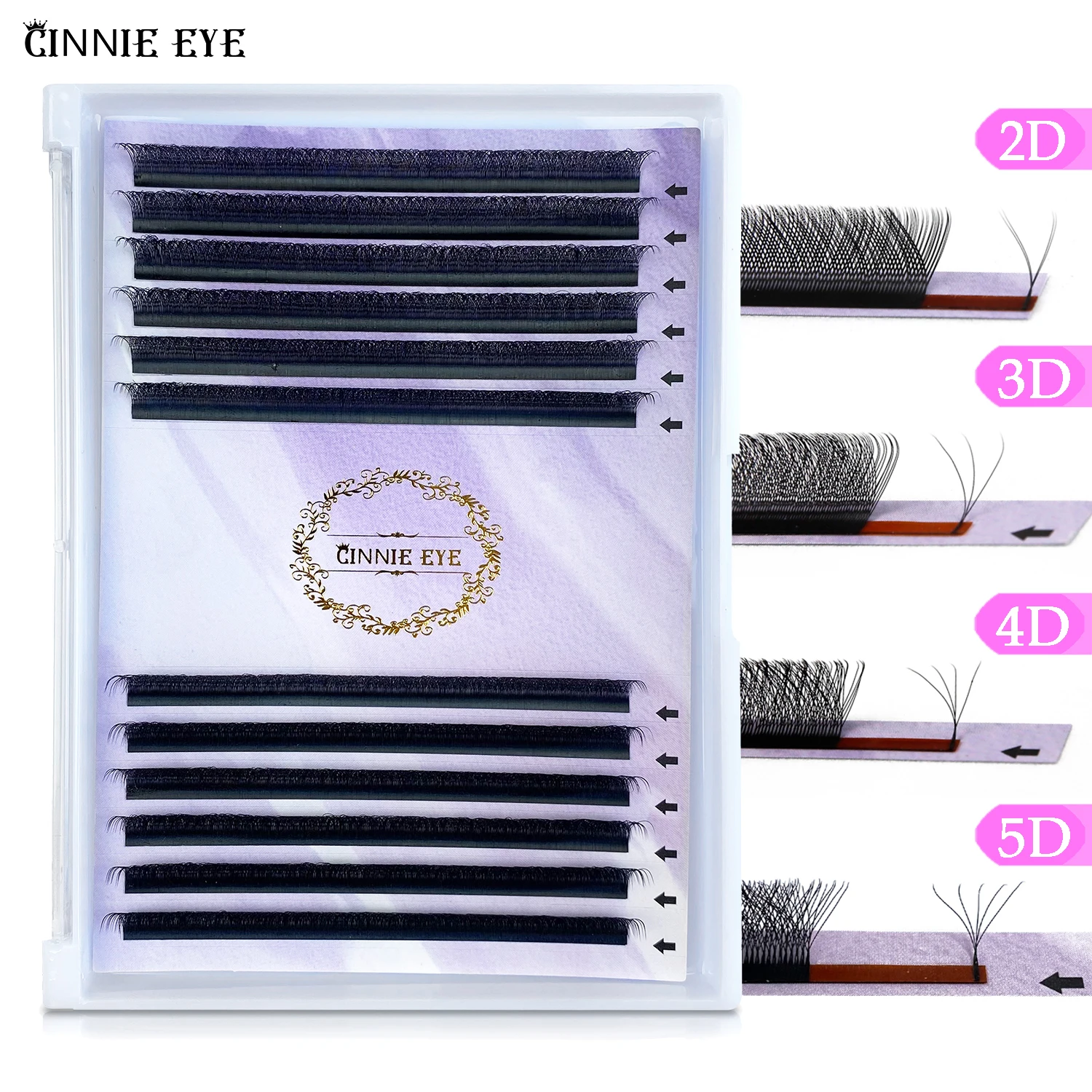 Eyelash Extension For Big Eyes - New 3D/4D/5D/6D W Eyelash 8-15mm Big