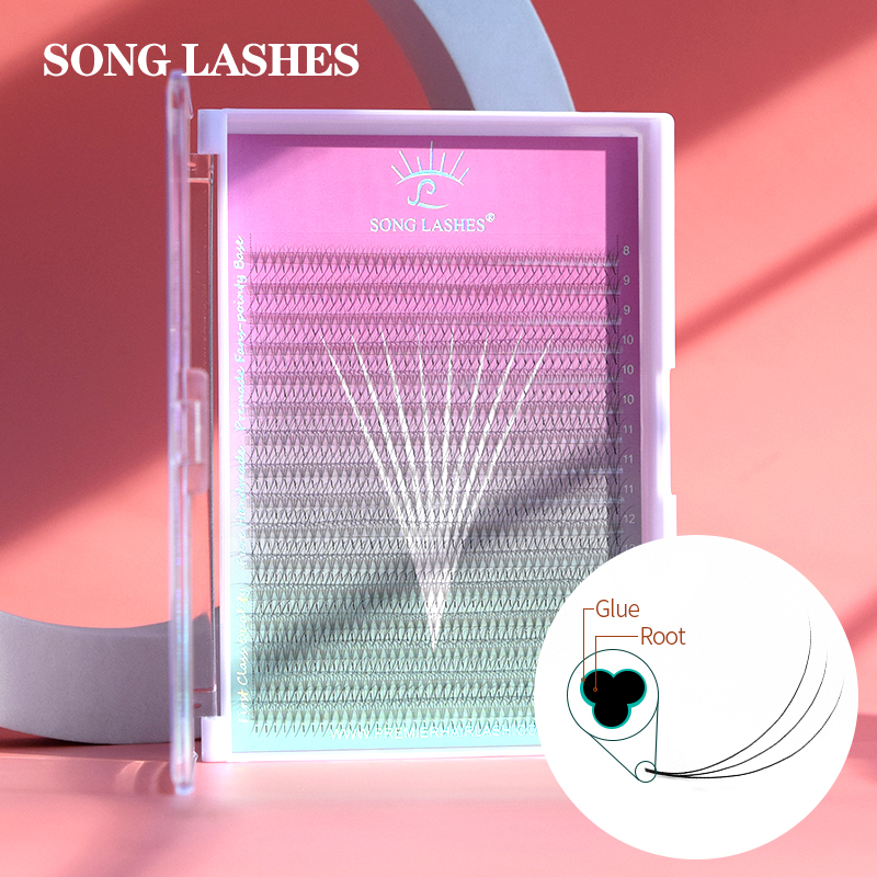 Eyelash Extension Fan - Song Lashes 3D8D10D Pointy Base Promade