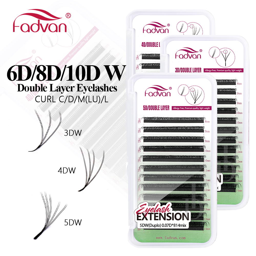 Eyelash Extension Fan - FADVAN W Shape Double Layer Eyelashes