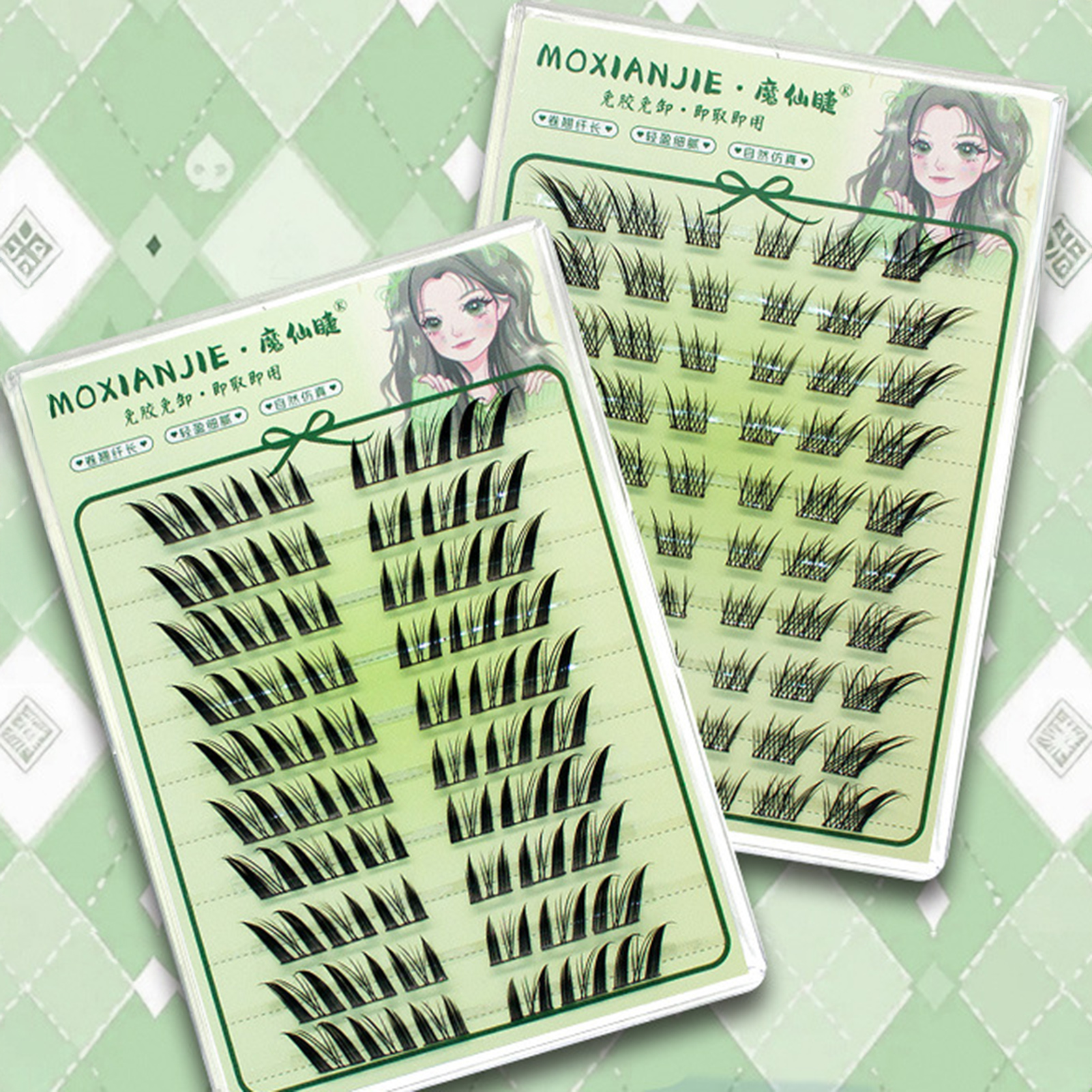 Eyelash Extension In Chinese - 10 Rows Glue-free Chinese Foxes False