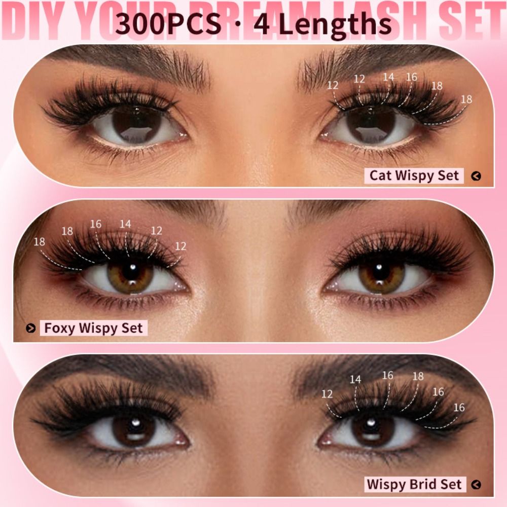 Faux Mink Lash - Natural Look False Eyelashes Bond and