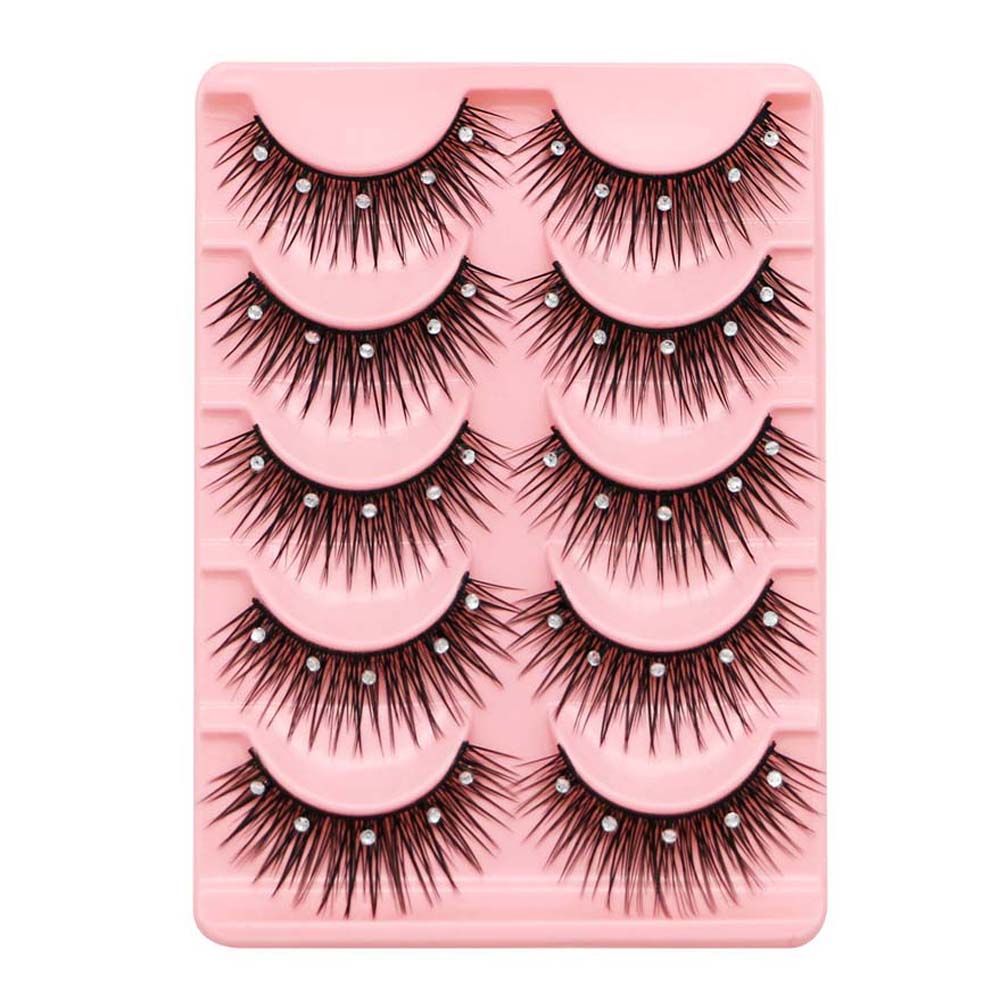 Eyelash Extension For Big Eyes - Sequins Thick Cross Lash Eye Makeup