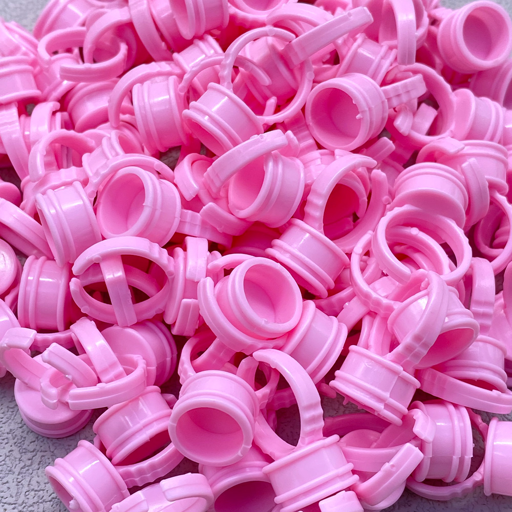 100Pcs Disposable Glue Ring Cu - Eyelash Extension Fan avis et prix