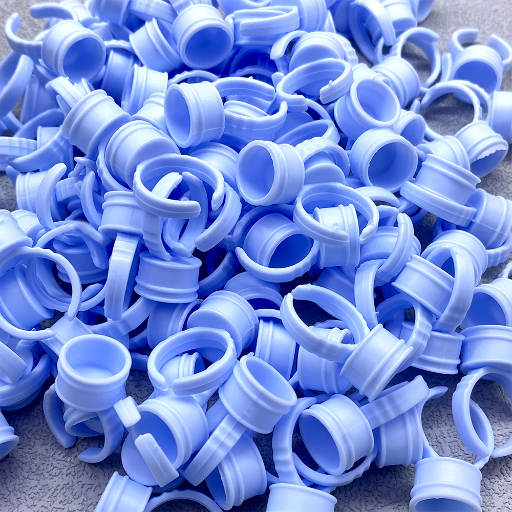 100Pcs Disposable Glue Ring Cu - Eyelash Extension Fan avis et prix