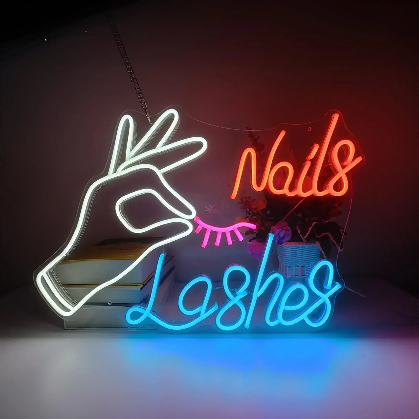 LED Nail Eyelash Neon Sign for - Eyelash Extension Logo avis et prix
