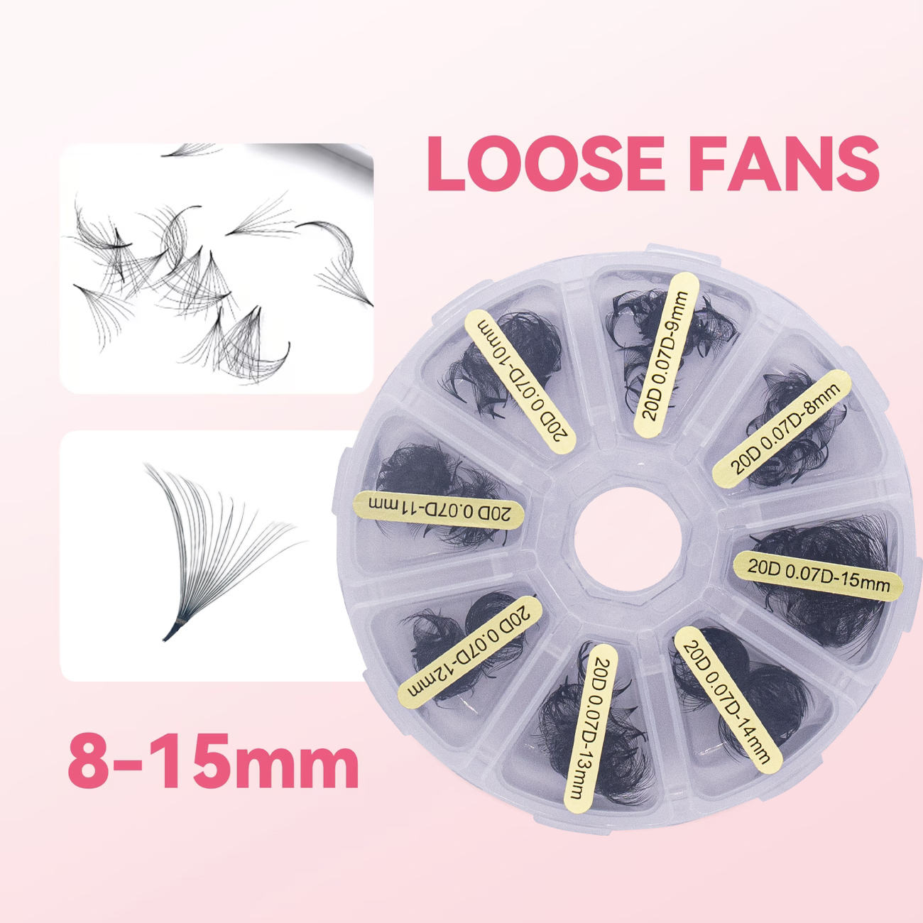 New Private Label 10D 15D 20D  - Eyelash Extension Logo avis et prix