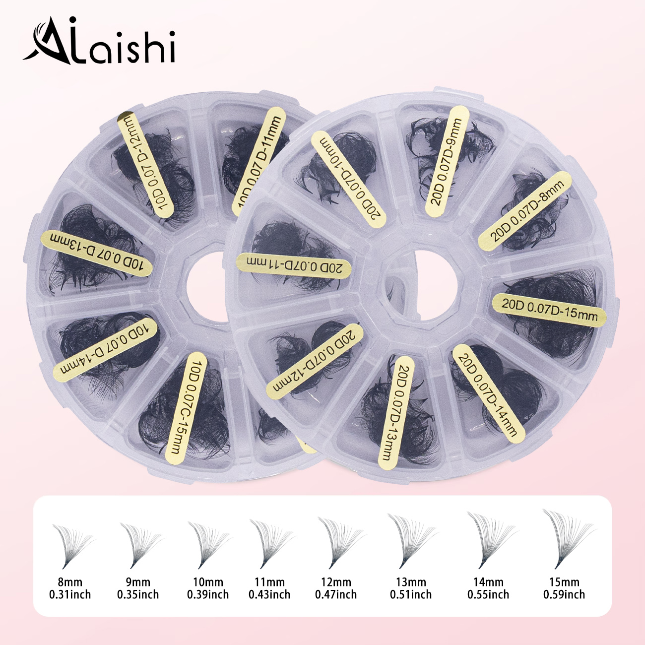 New Private Label 10D 15D 20D  - Eyelash Extension Logo avis et prix