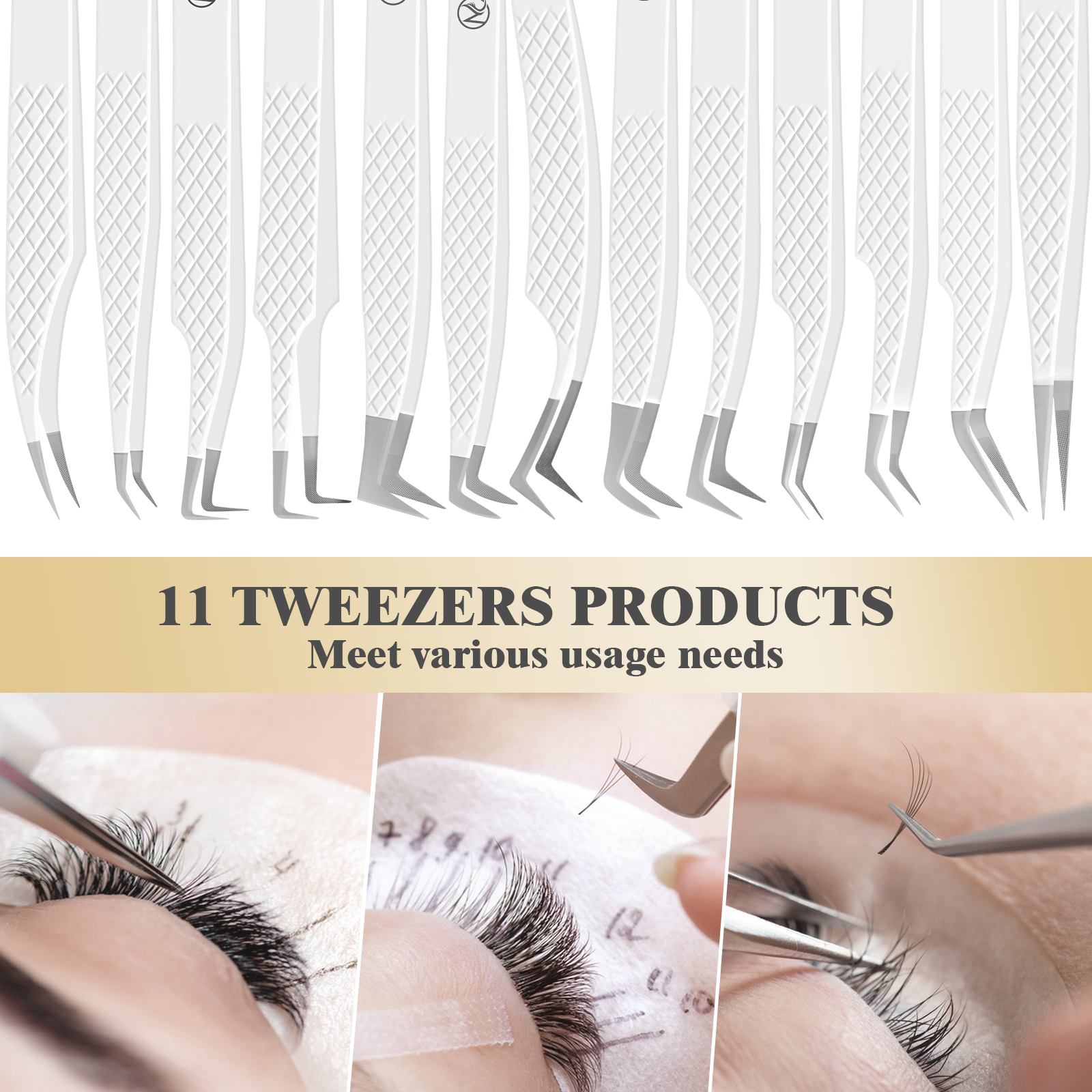 Eyelash Extensions Tweezers  W - Eyelash Extension Logo avis et prix