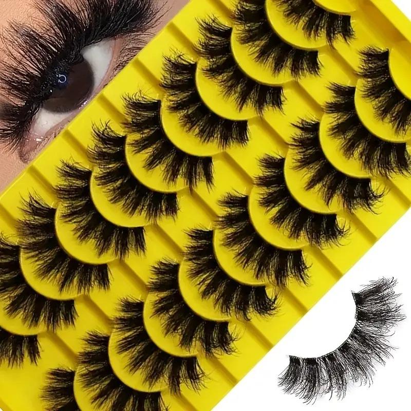 10 Pairs Eye Eyelashes 5D Fluf - Faux Mink Lash avis et prix