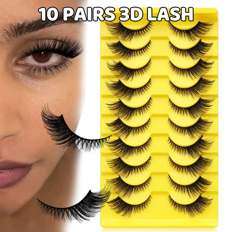 10 Pairs Eye Eyelashes 5D Fluf - Faux Mink Lash avis et prix