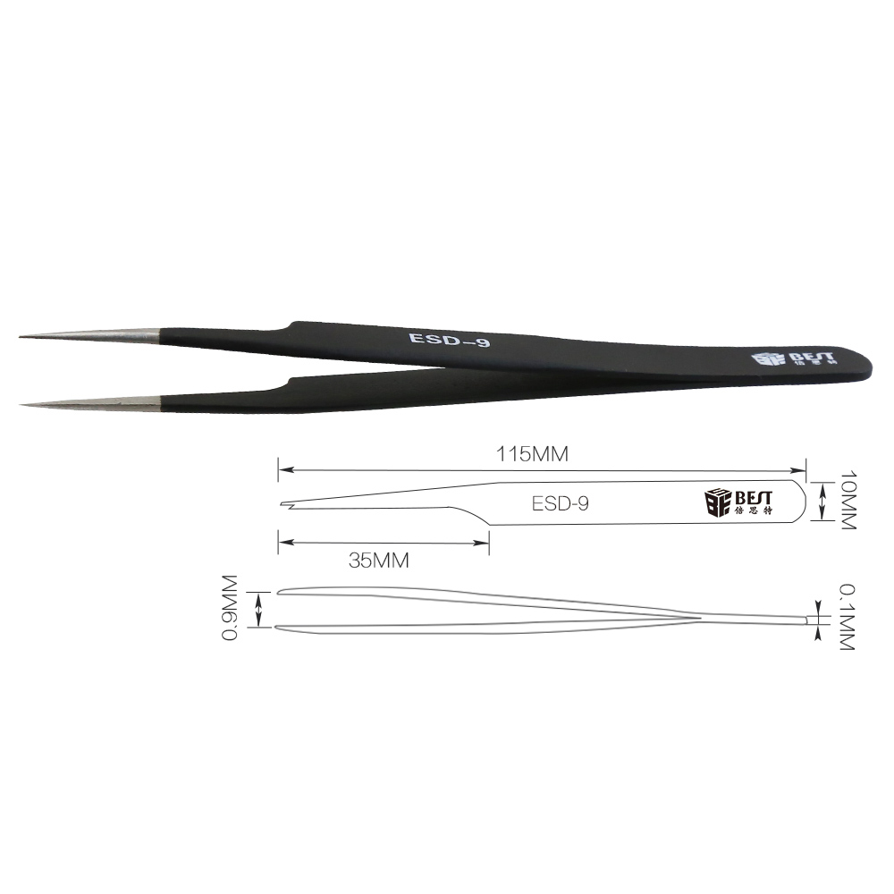 BST-ESD-9 Anti-Static Tweezers - Eyelash Extension In Chinese avis et prix