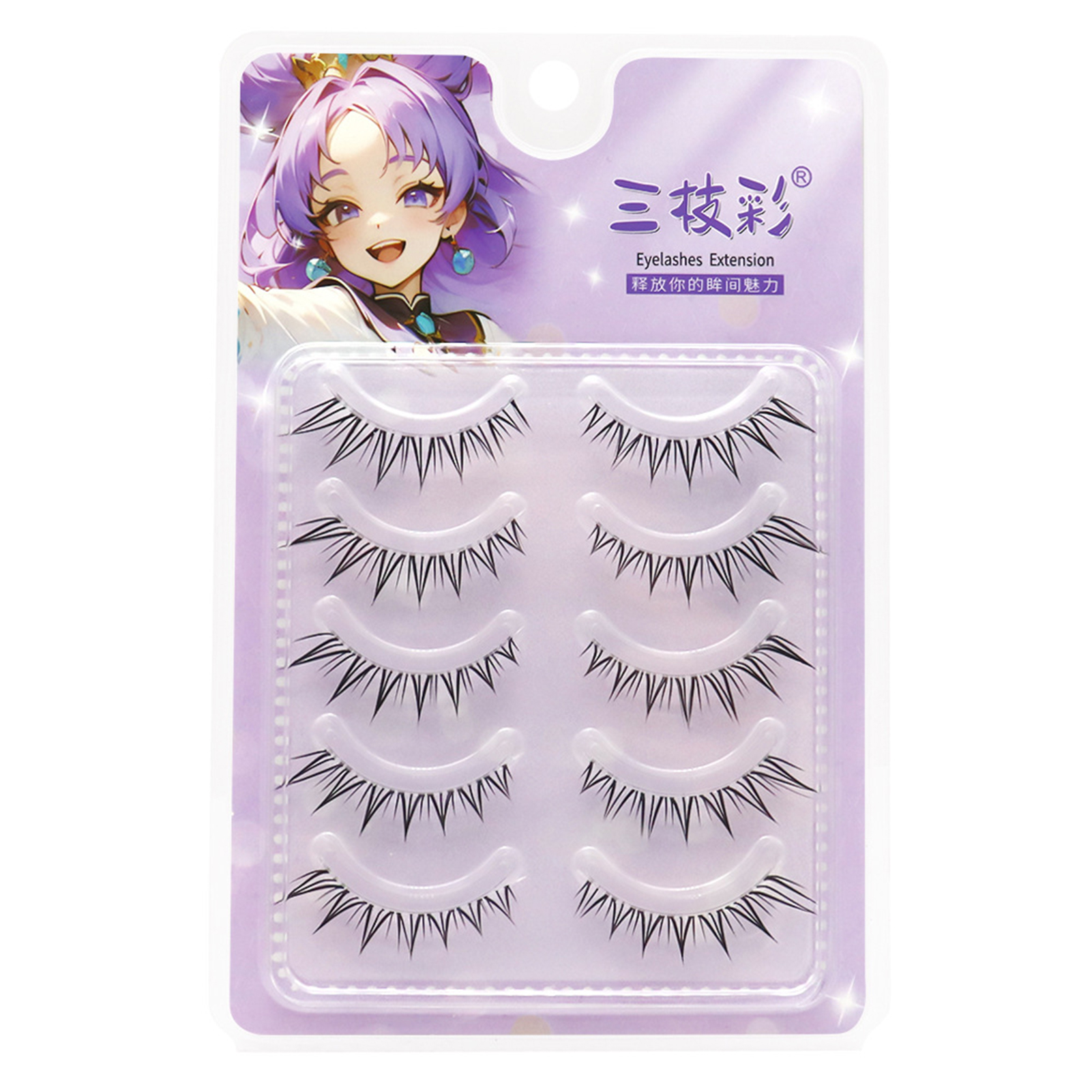 5pair Foxes False Eyelashes Fu - Eyelash Extension Korean Style avis et prix
