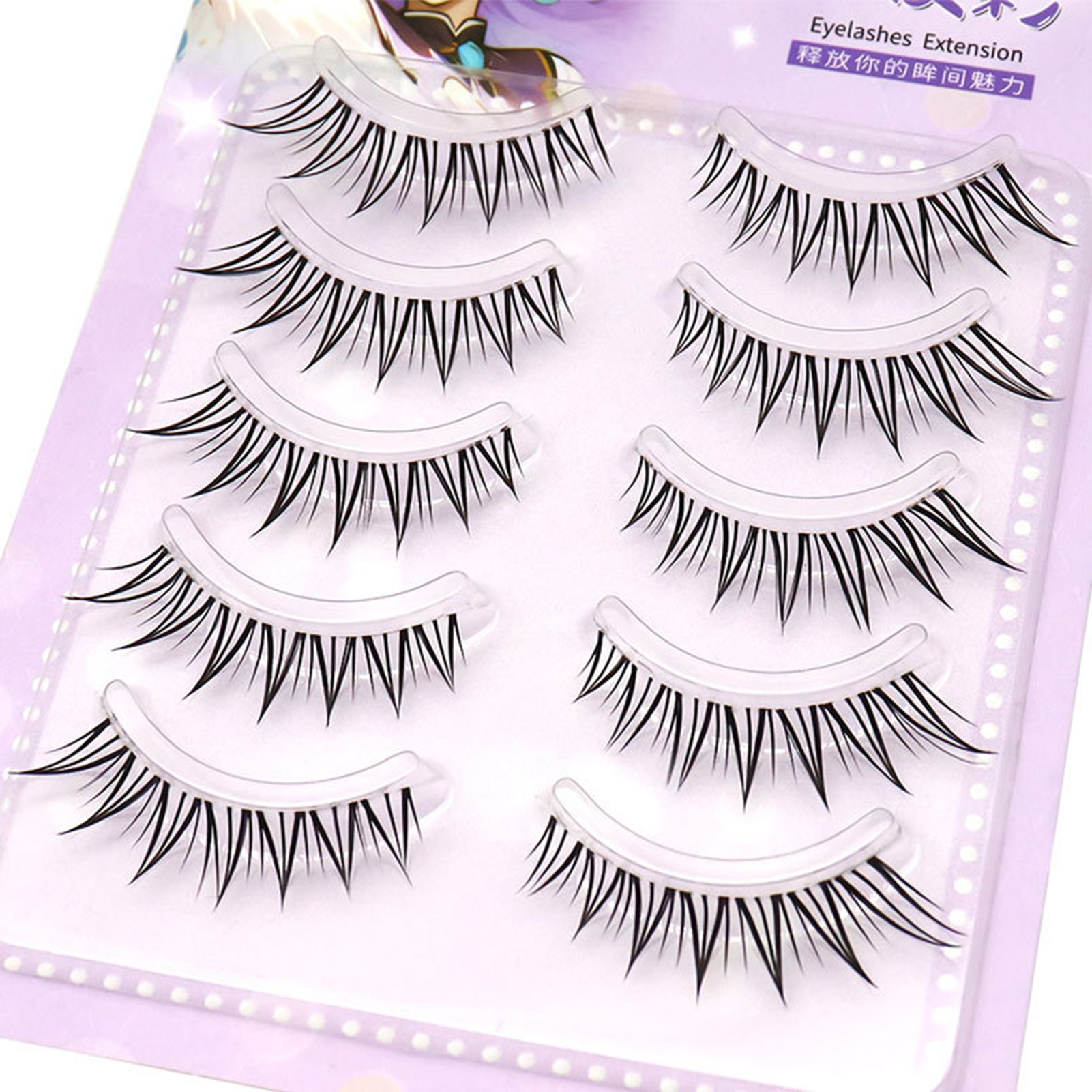 5pair Foxes False Eyelashes Fu - Eyelash Extension Korean Style avis et prix