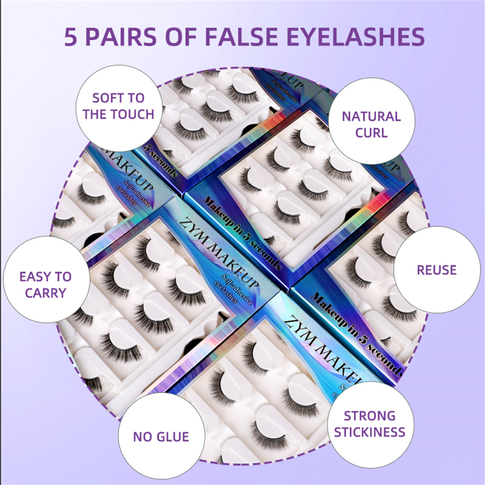 5 pairs of glue-free with mult - Sensitive Lash Glue avis et prix