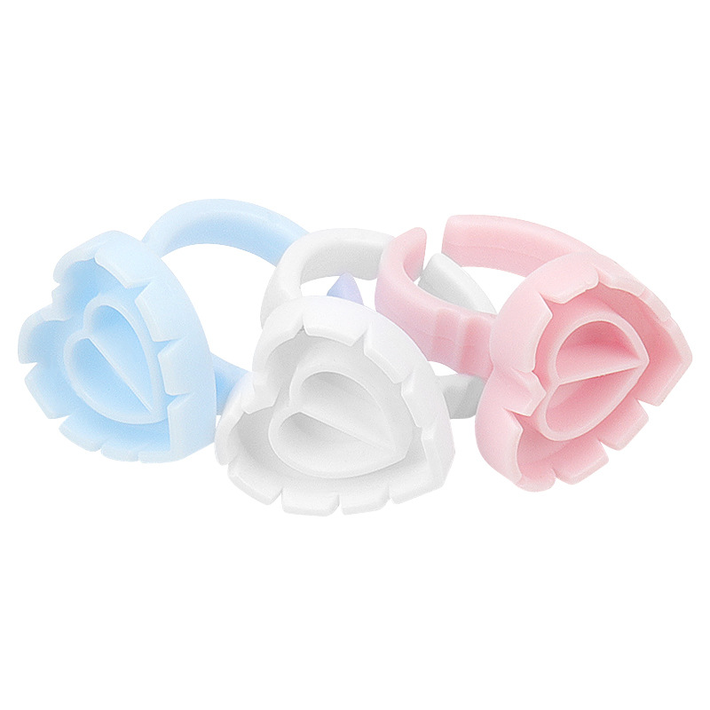 100Pcs Disposable Glue Ring Ho - Eyelash Extension Fan avis et prix