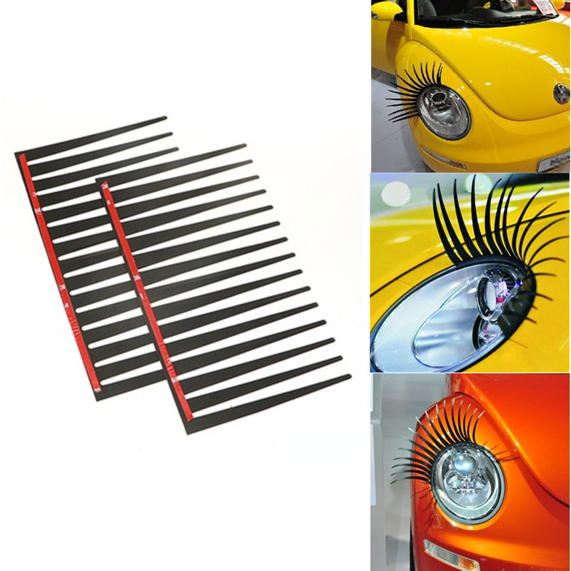 1pair Headlight Black Eyelash  - Lash Mapping Sticker avis et prix