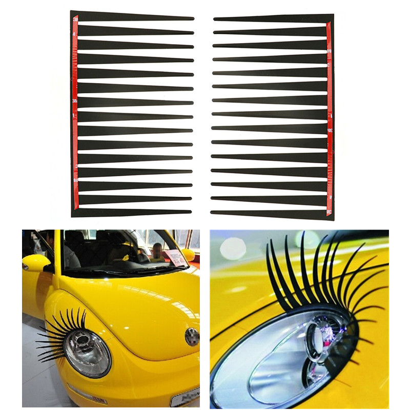 1pair Headlight Black Eyelash  - Lash Mapping Sticker avis et prix