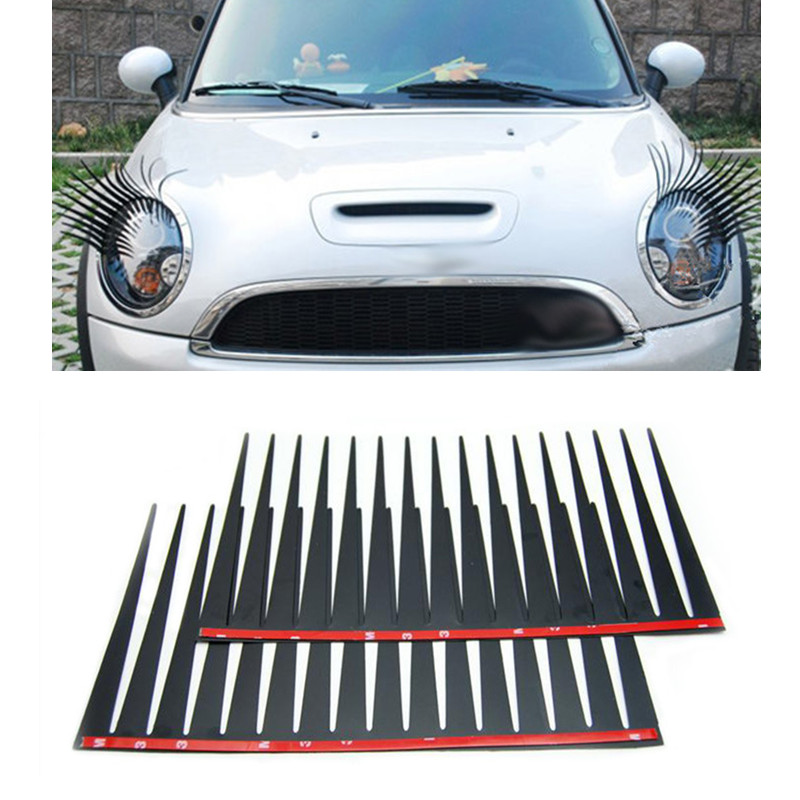 1pair Headlight Black Eyelash  - Lash Mapping Sticker avis et prix