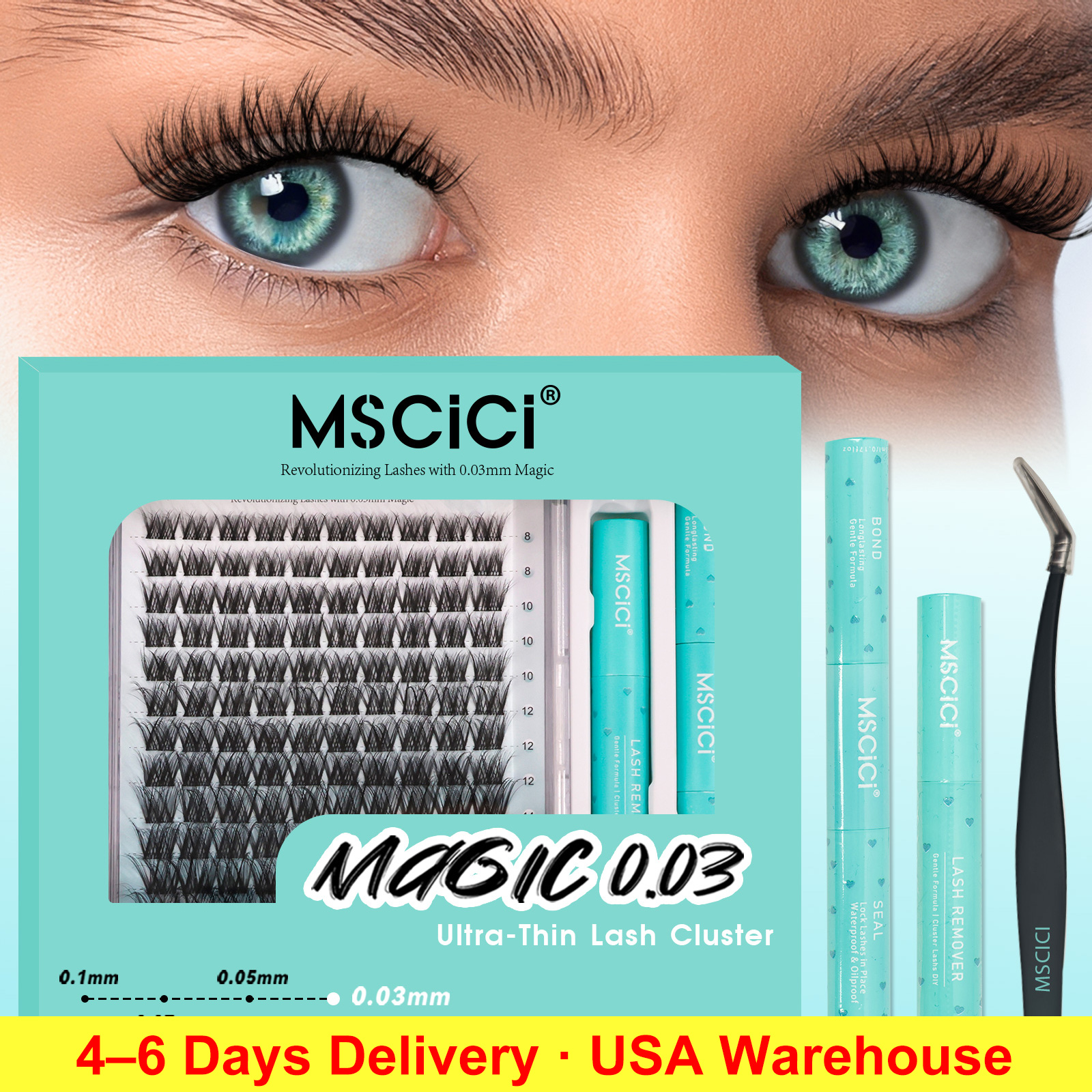 Mscici Thinnest 0.03mm Natural - Sensitive Lash Glue avis et prix