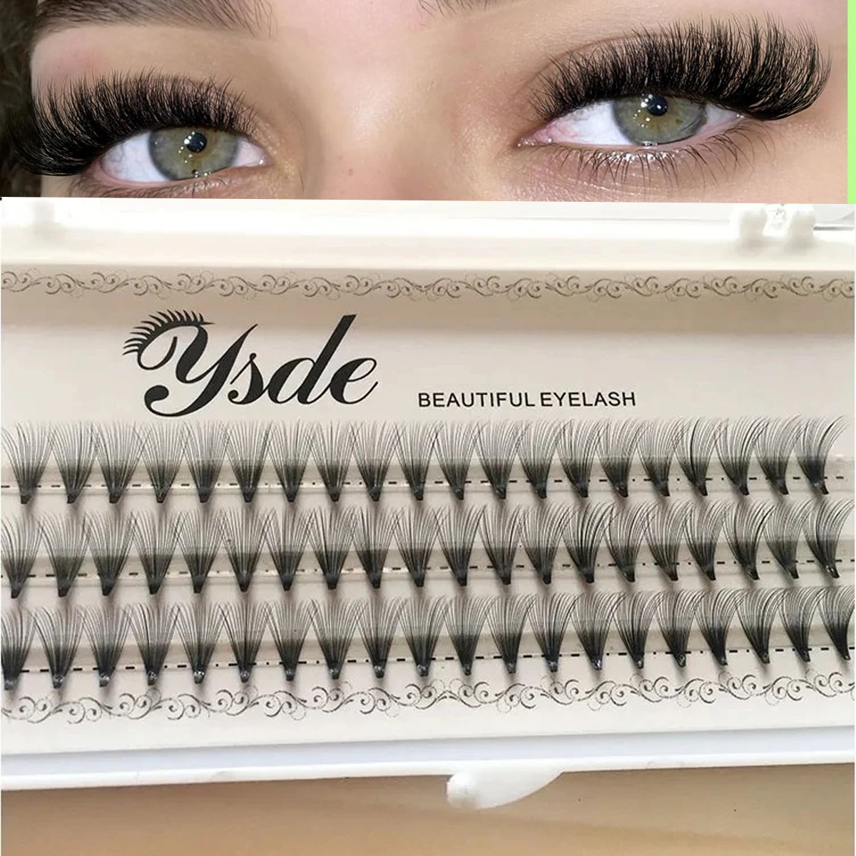 60 bundles/Set Natural 6D Blac - Eyelash Extension For Big Eyes avis et prix