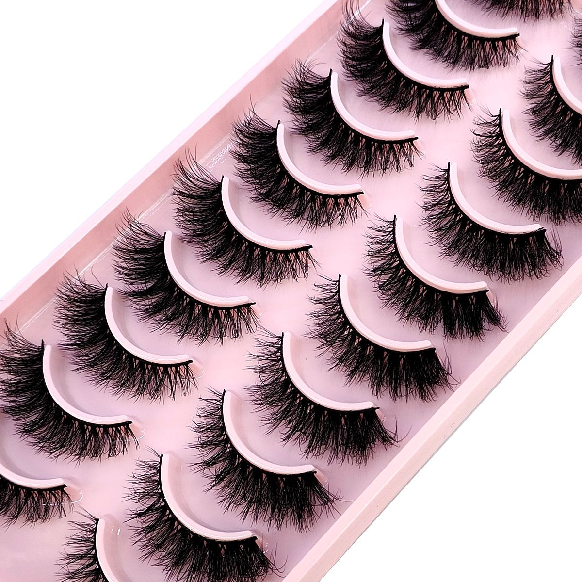 HBZGTLAD 10Pairs 3D Faux Mink  - Eyelash Extension For Big Eyes avis et prix