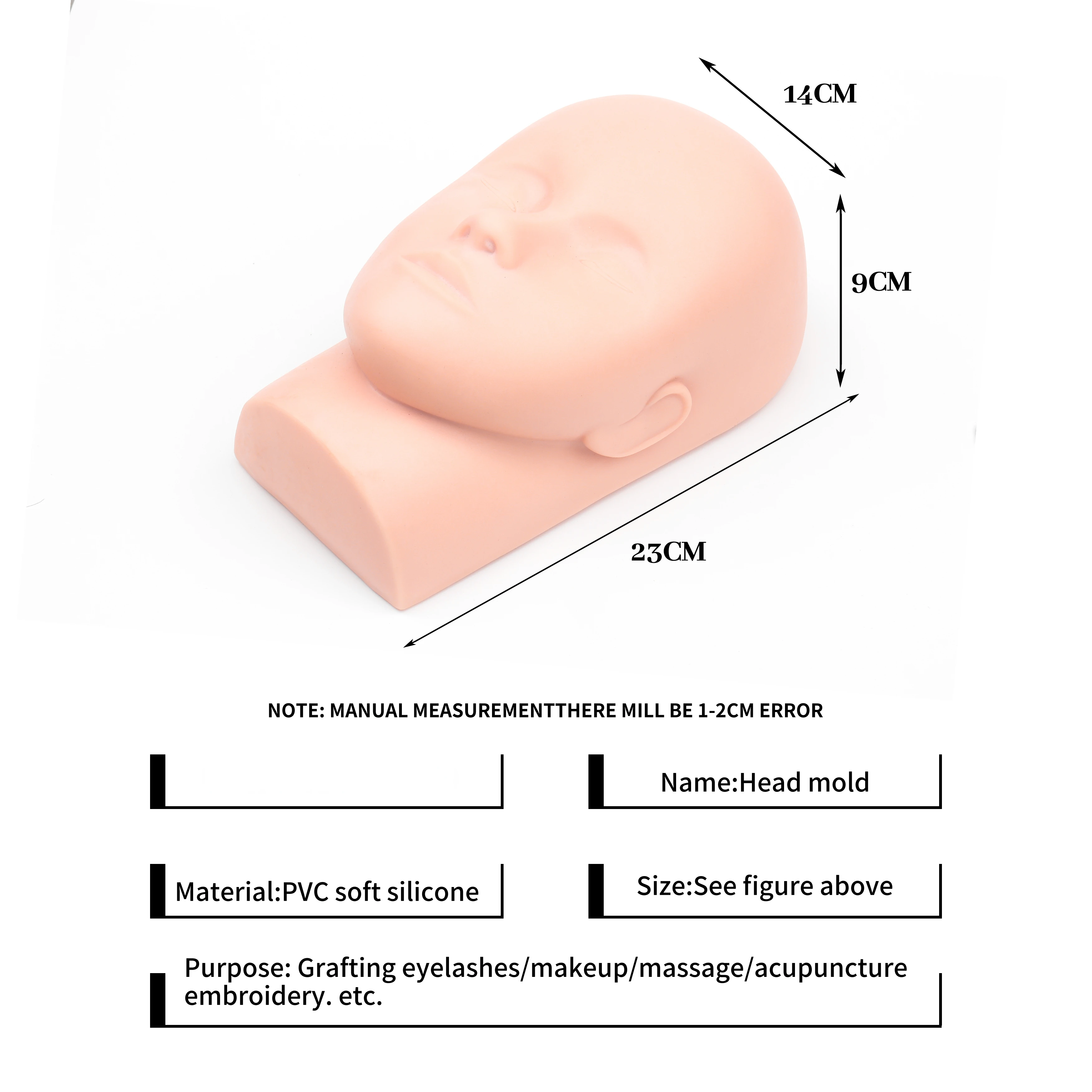 1pcs Training Head&10 sheet La - Lash Mapping Sticker avis et prix