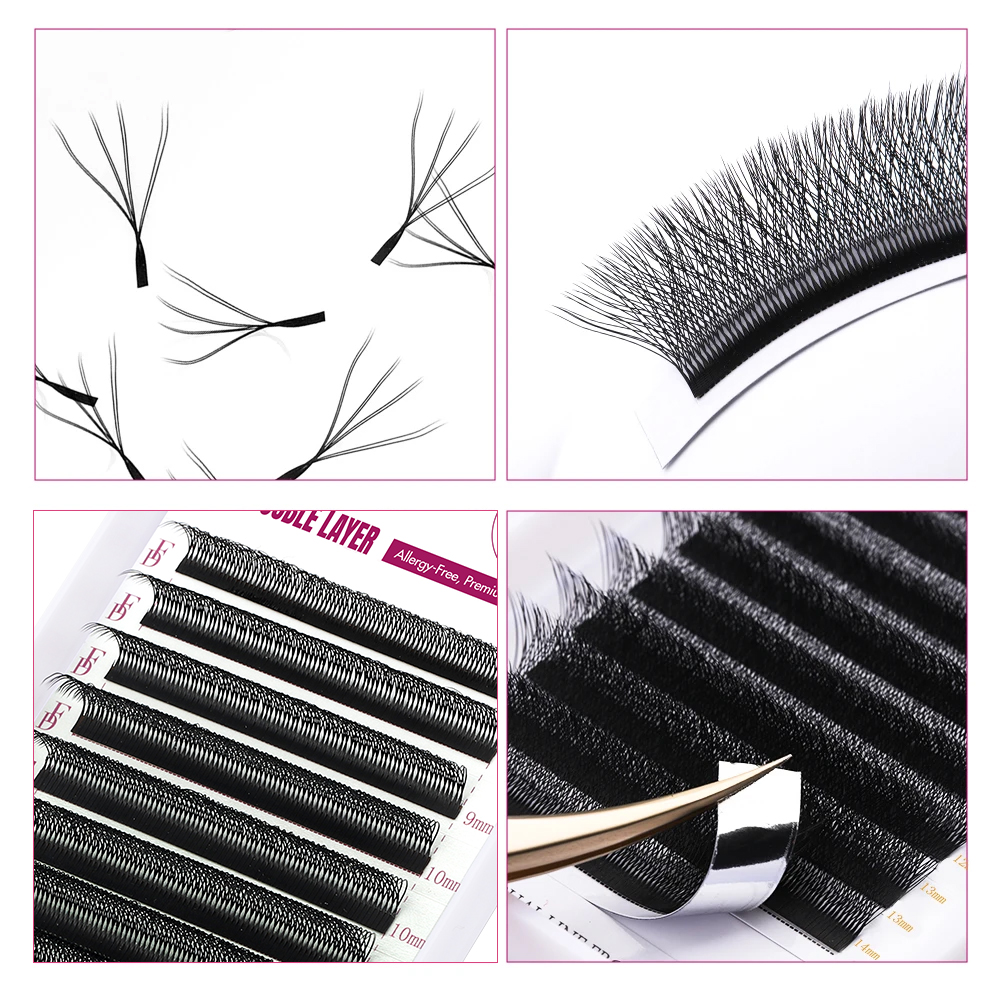 FADVAN W Shape Double Layer Ey - Eyelash Extension Fan avis et prix