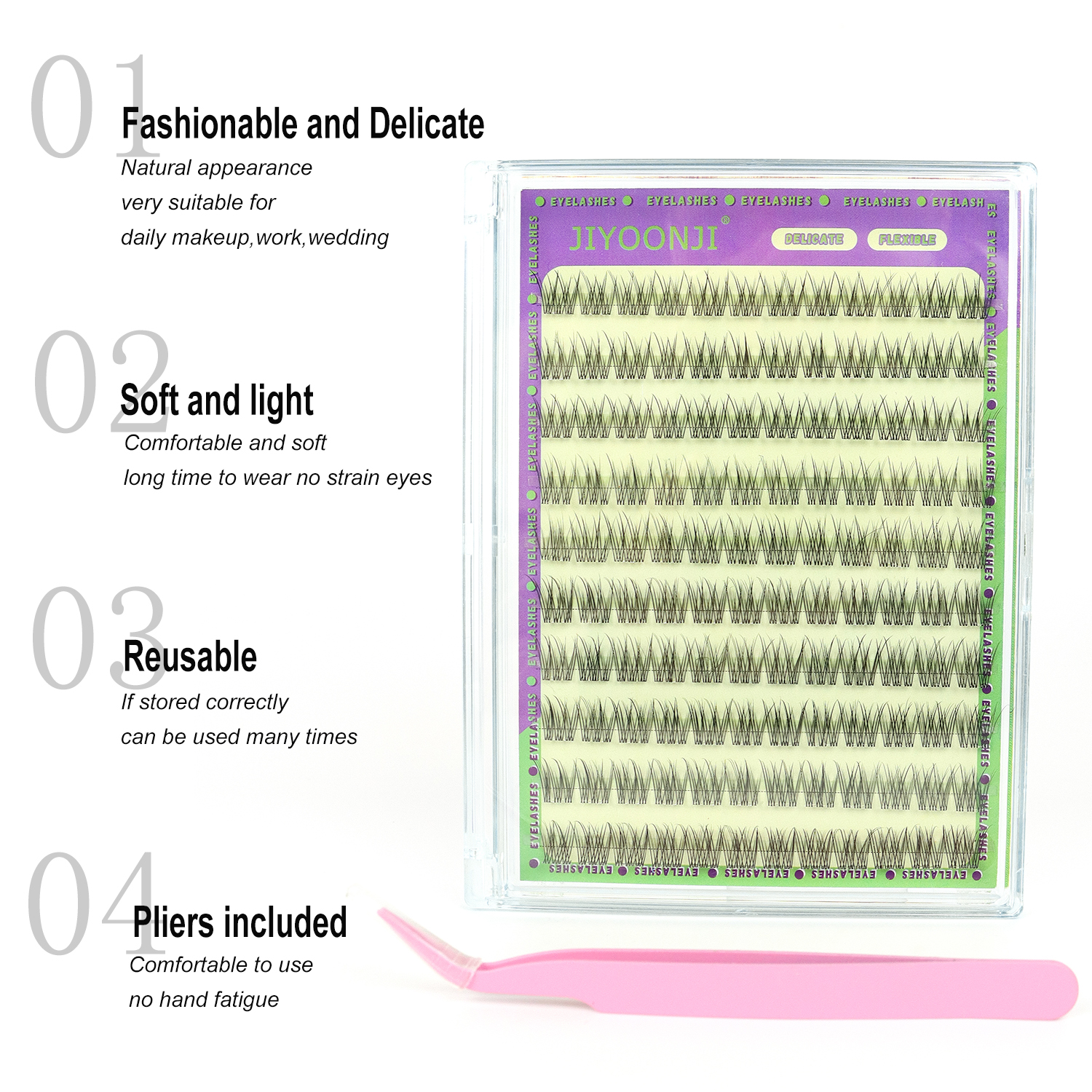 120PCS Natural Self Adhesive E - Eyelash Extension No 11 avis et prix
