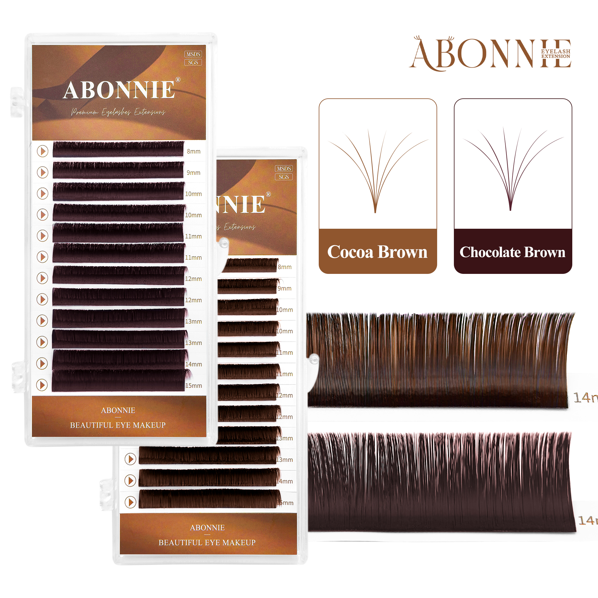 ABONNIE Cashmere Cocoa Chocola - Eyelash Extension Fan avis et prix
