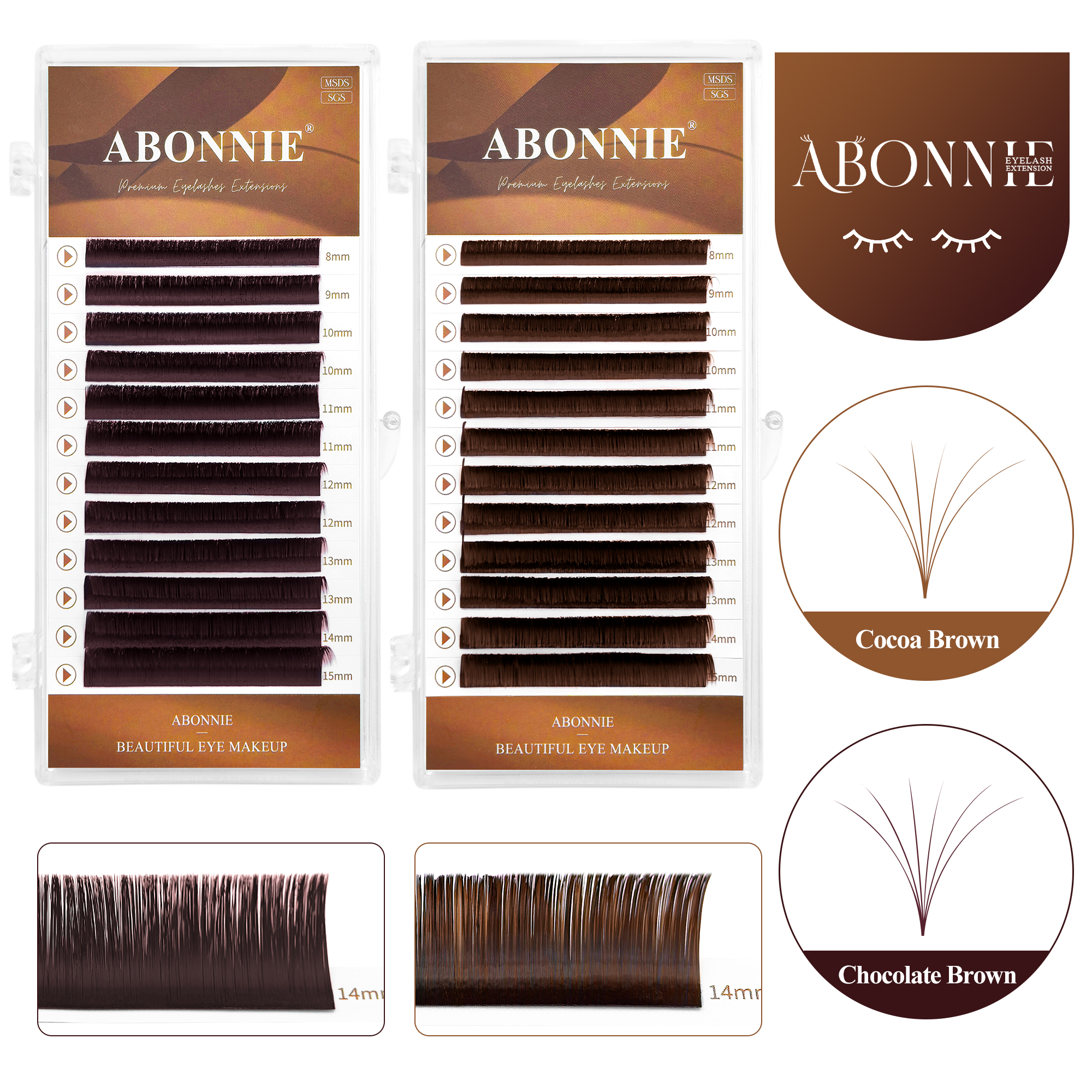 ABONNIE Cashmere Cocoa Chocola - Eyelash Extension Fan avis et prix