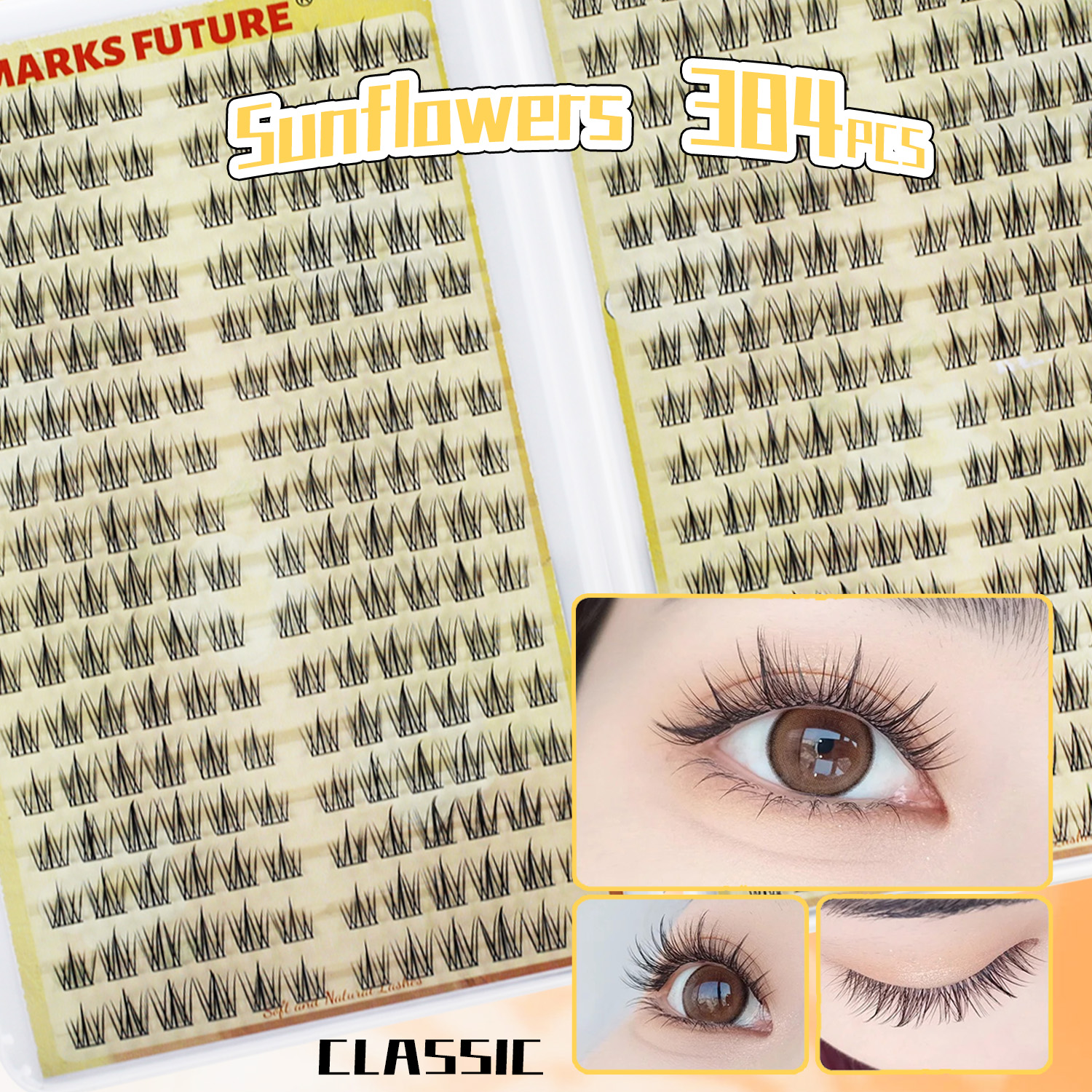 384 Cluster Sunflower Single C - Eyelash Extension For Big Eyes avis et prix