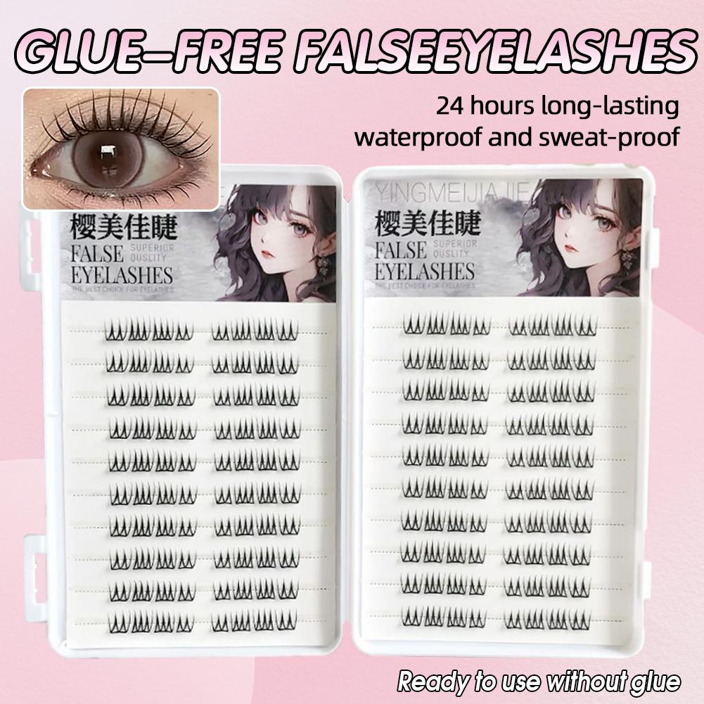 U Shape Glue-free False Eyelas - Eyelash Extension Korean Style avis et prix