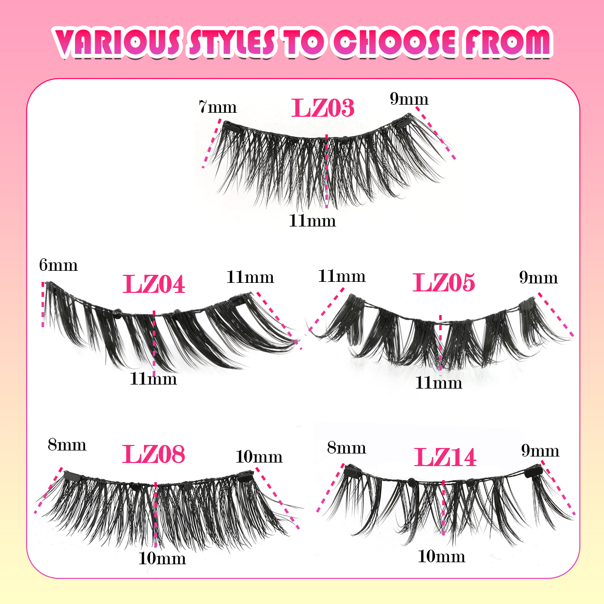 New 1 Pair Magnetic Eyelashes  - Faux Mink Lash avis et prix