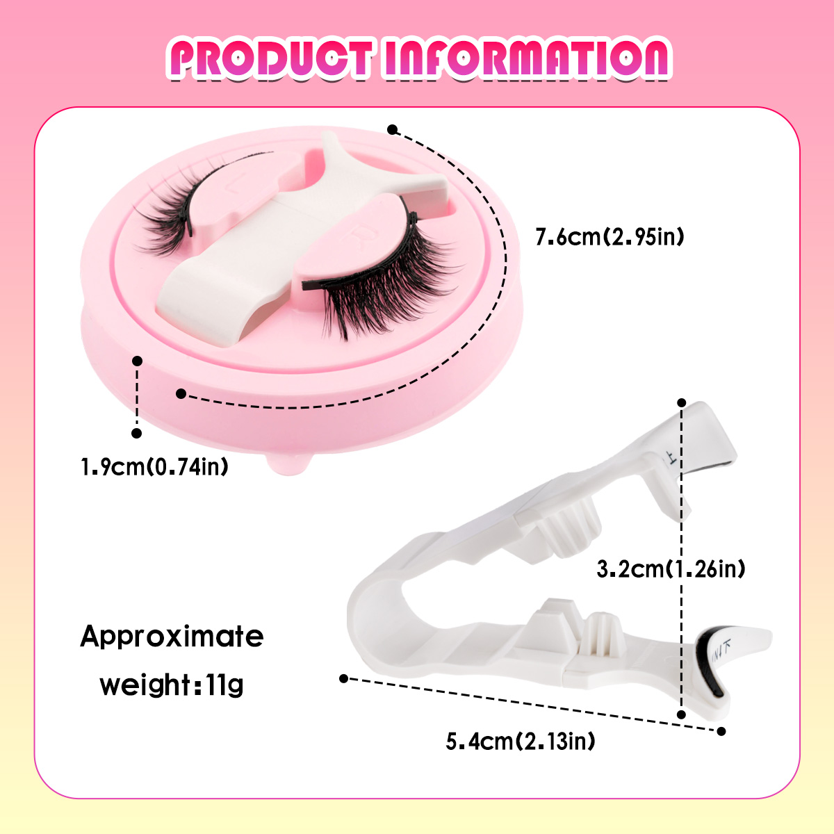New 1 Pair Magnetic Eyelashes  - Faux Mink Lash avis et prix