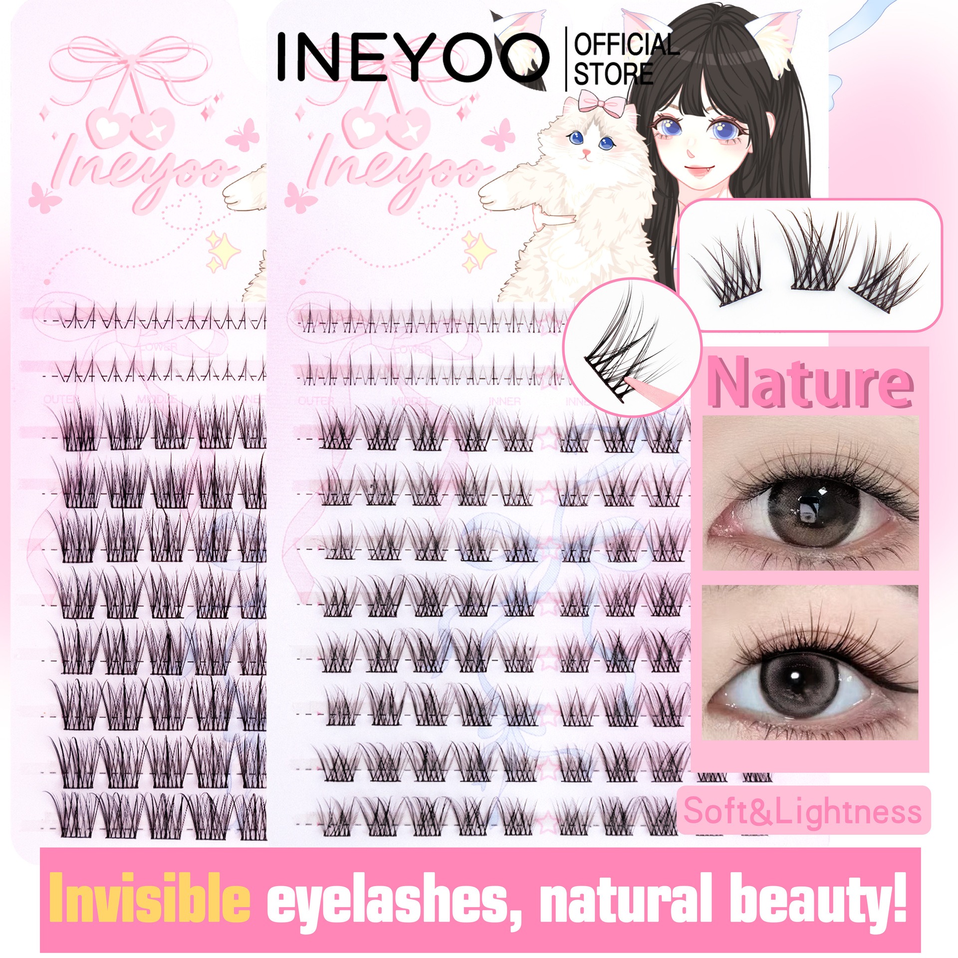 Long Slender False Eyelashes B - Eyelash Extension In Chinese avis et prix