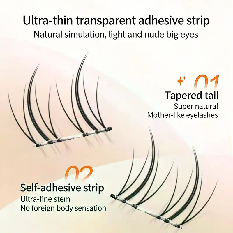 Black Self Adhesive False Eyel - Eyelash Extension No 11 avis et prix