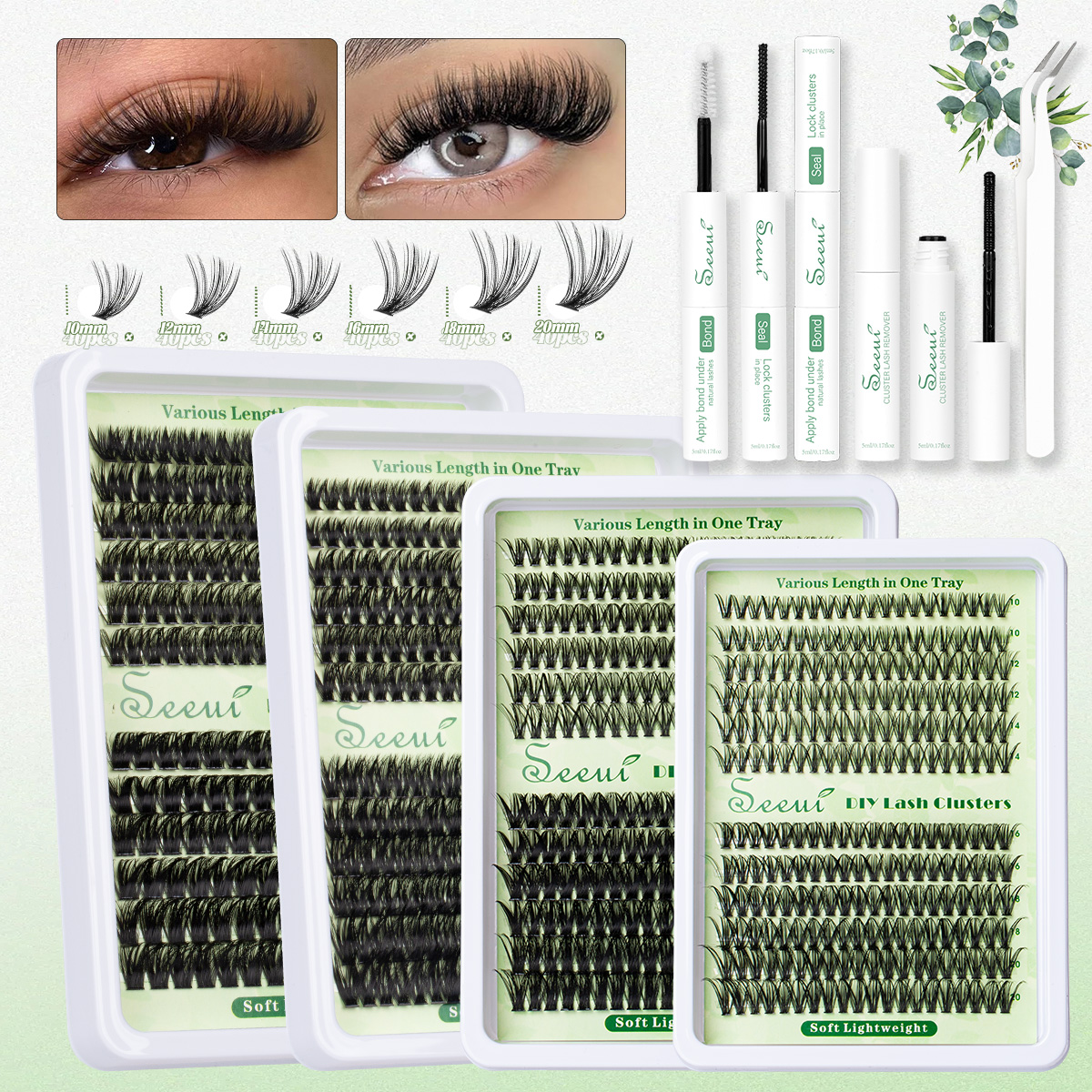 Cluster Lashes Kit Individual  - Faux Mink Lash avis et prix