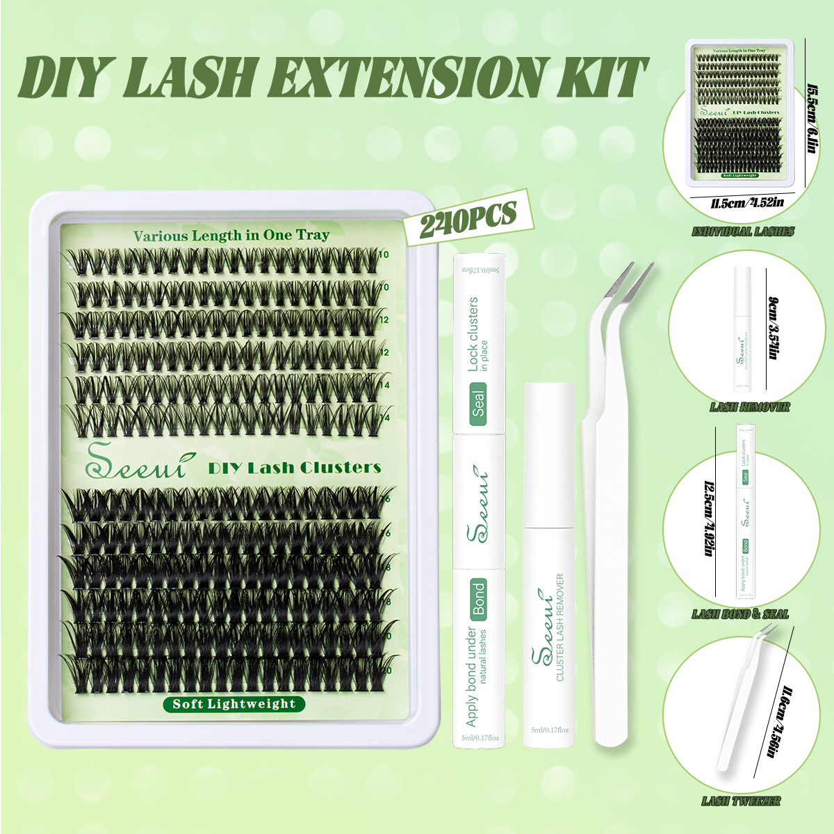Cluster Lashes Kit Individual  - Faux Mink Lash avis et prix
