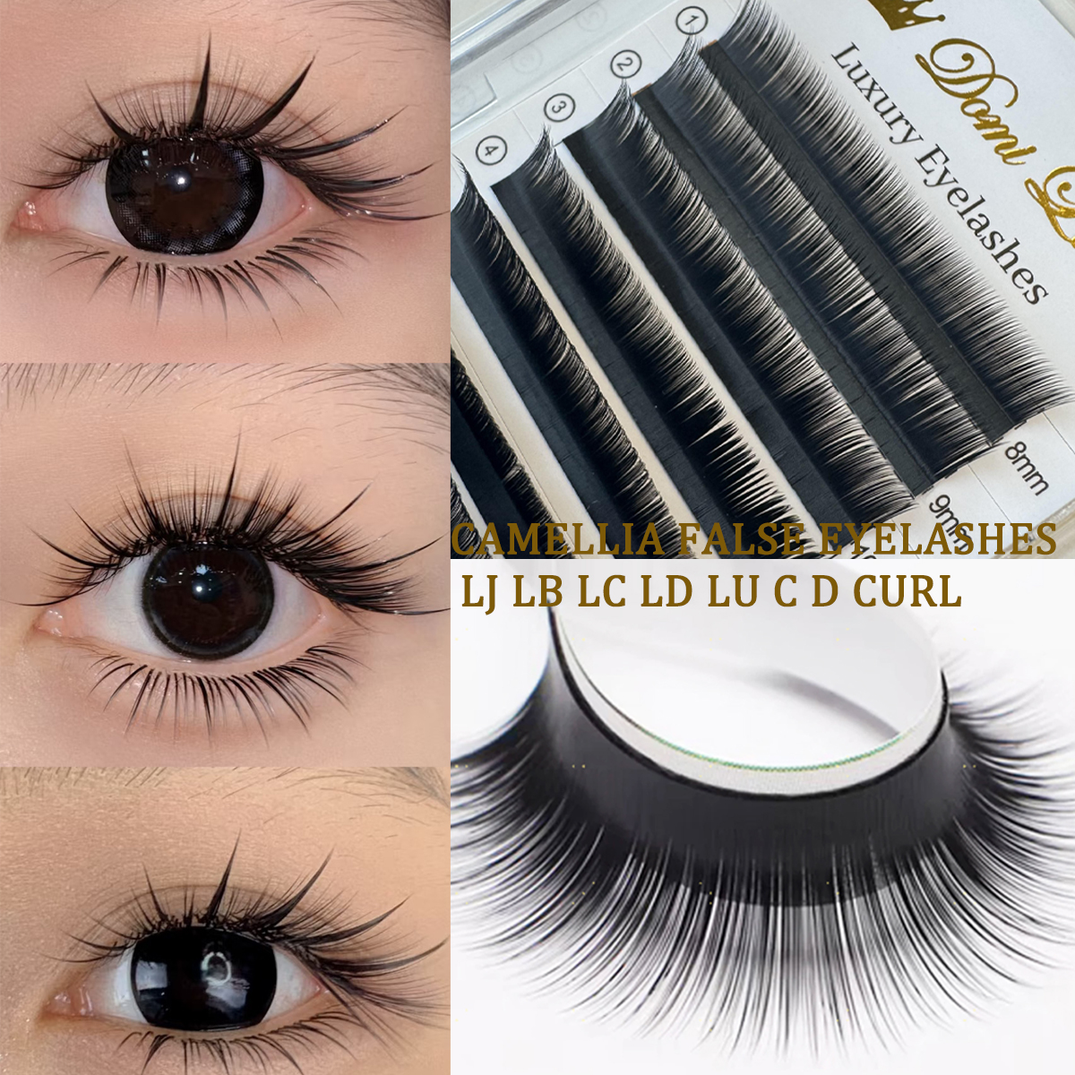 Domi Faux Mink False Individua - Eyelash Extension Fan avis et prix