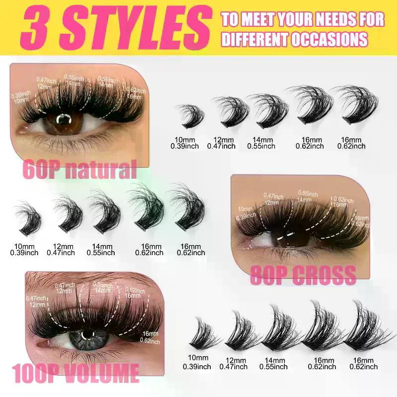 Cluster Lashes Kit Individual  - Faux Mink Lash avis et prix