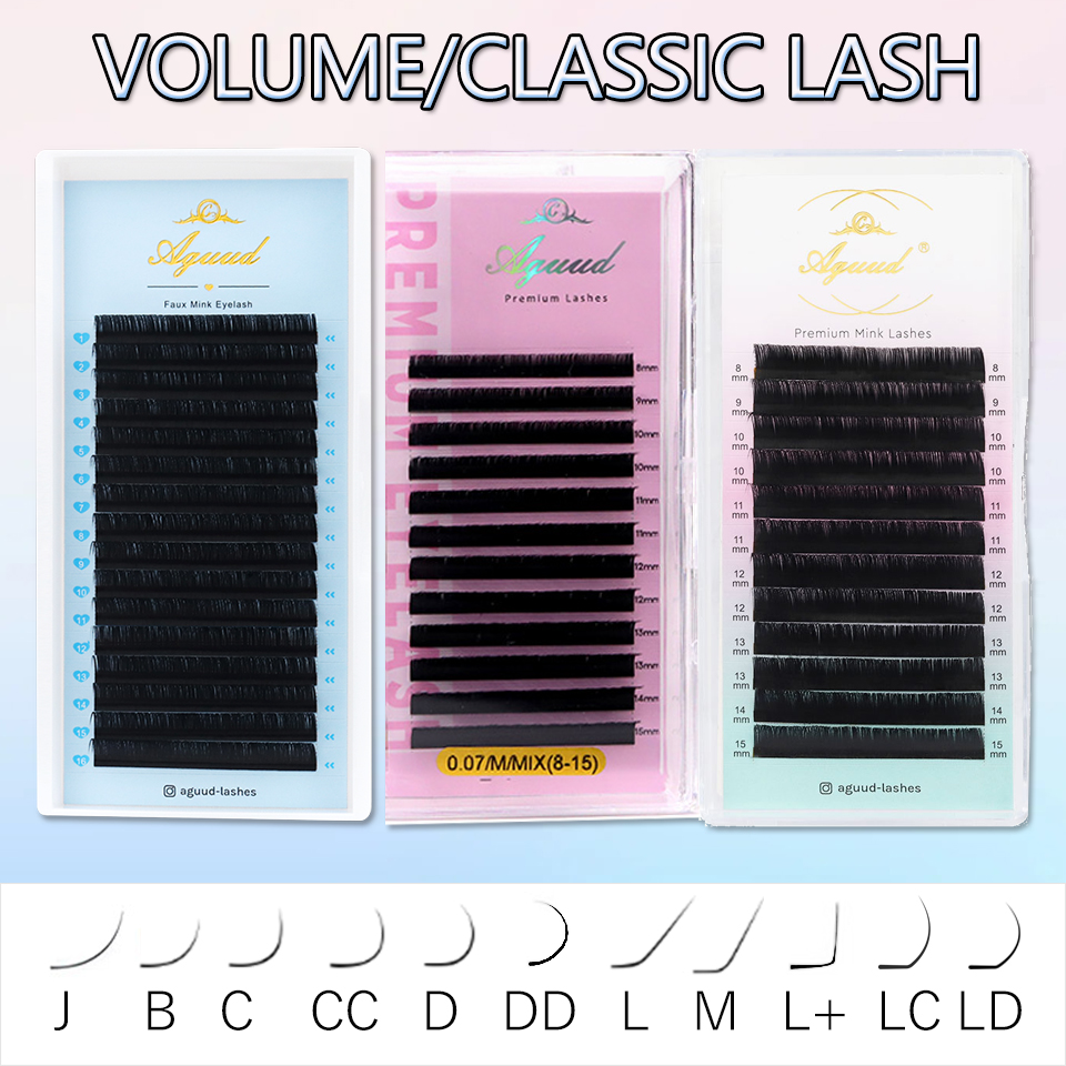 AGUUD 16rows Cashmere Classic  - Eyelash Extension Korean Style avis et prix