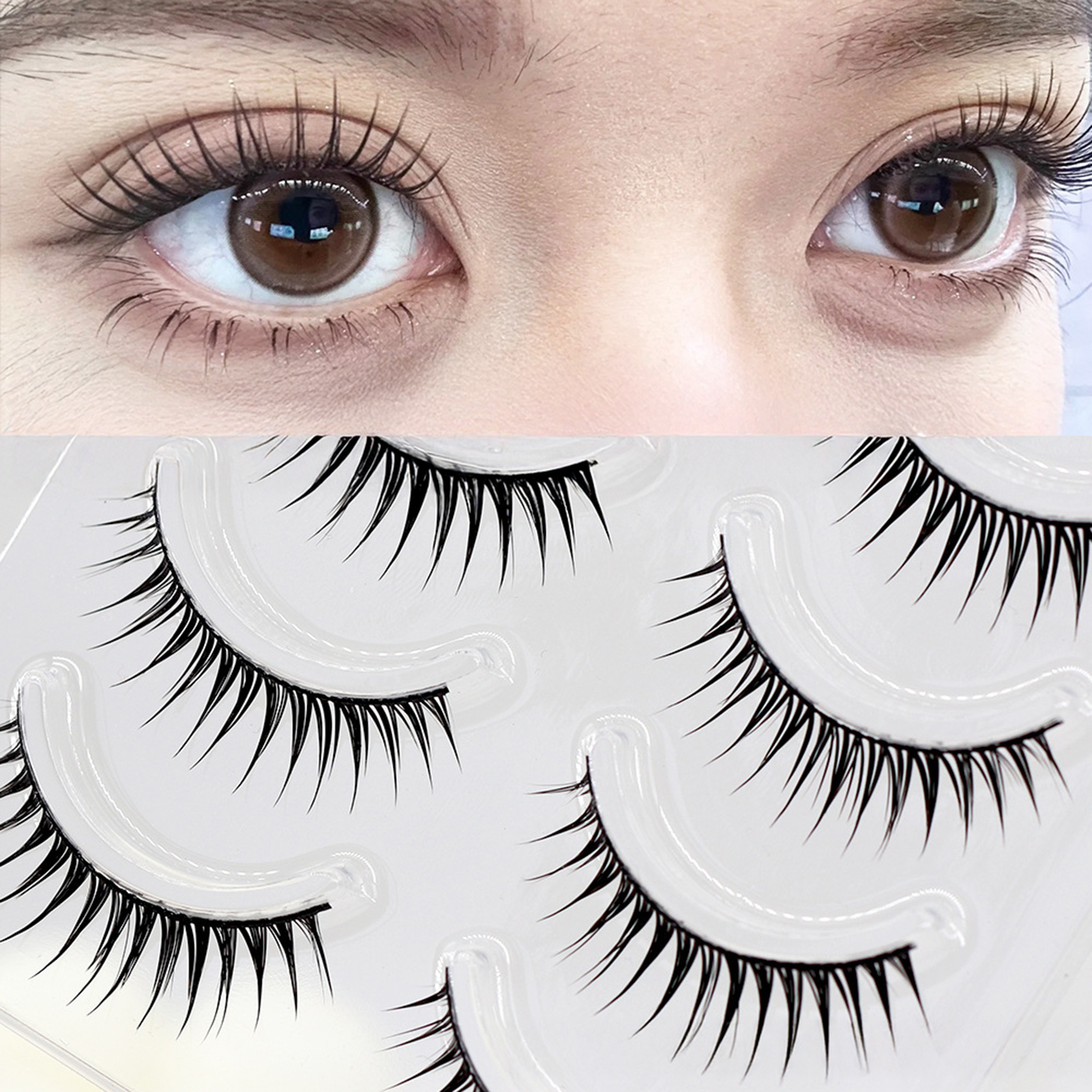 5 Pairs Korean Style False Eye - Eyelash Extension Korean Style avis et prix