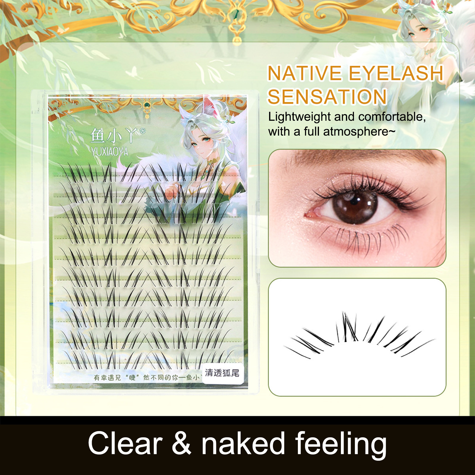 10 Rows Foxes Tail False Eyela - Eyelash Extension In Chinese avis et prix