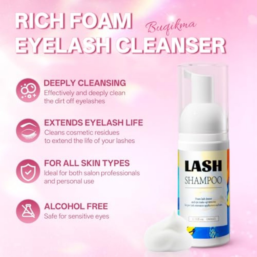Lash Shampoo 2.11Floz Eyelash  - Eyelash Extension Fan avis et prix