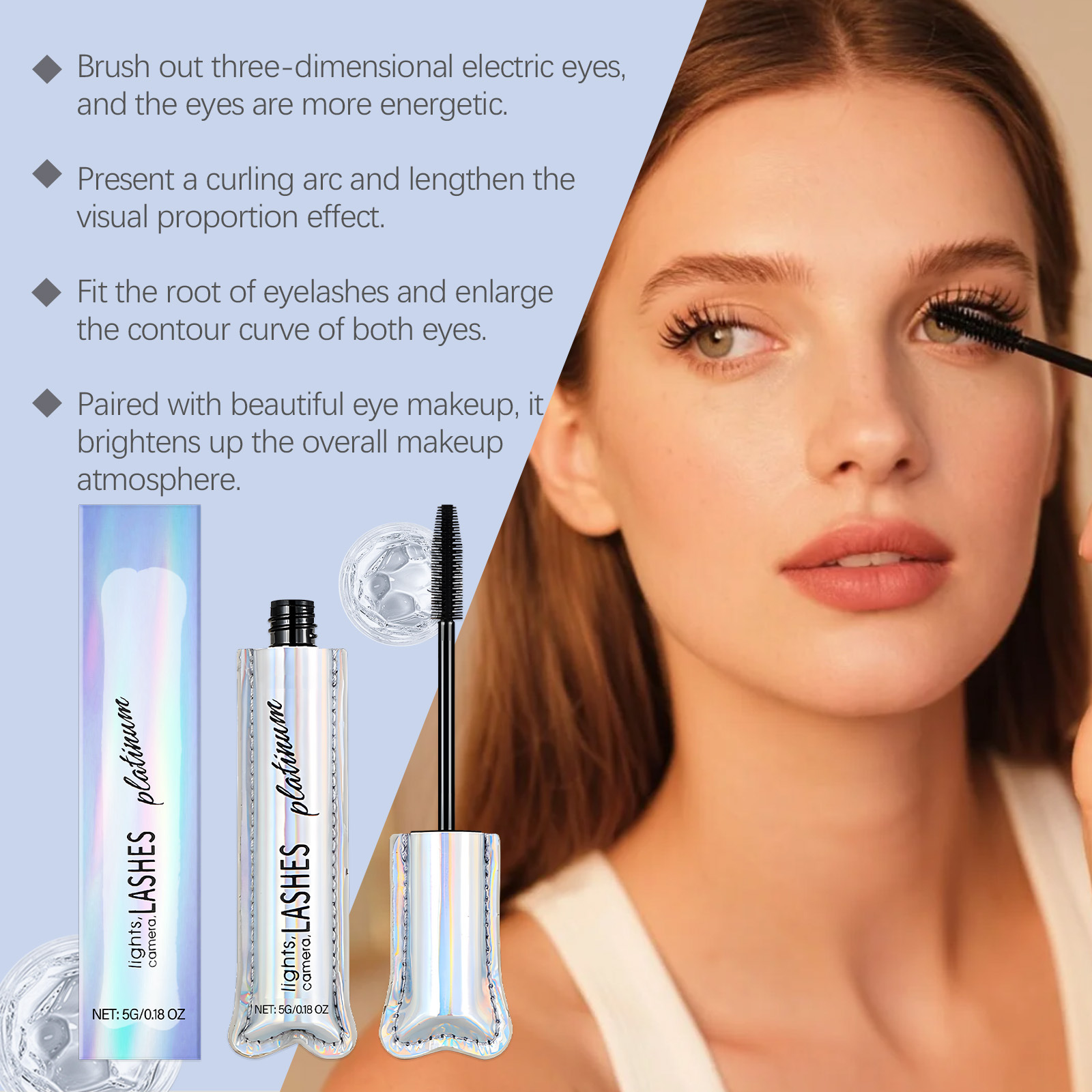 Waterproof Mascara Lash Curlin - Eyelash Extension For Big Eyes avis et prix